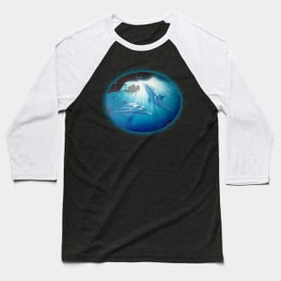 Scuba diving t-shirt designs dolphins Baseball T-Shirt